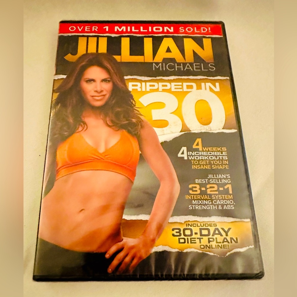 WORKOUT DVD NEW JILLIAN MICHAELS RIPPED IN 30